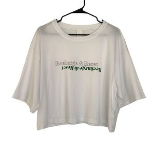 H&M Boxy Drop Shoulder Crop Tee